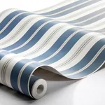 SANDHAMN STRIPE BLUE Schumacher Wallpaper wallpaper - SKU 8885