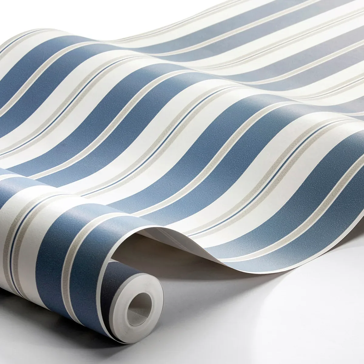 SANDHAMN STRIPE BLUE Schumacher Wallpaper wallpaper - SKU 8885