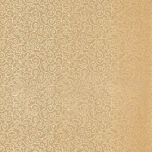 Schumacher SANGAR SCROLL wallpaper, color GILT, SKU 5005223