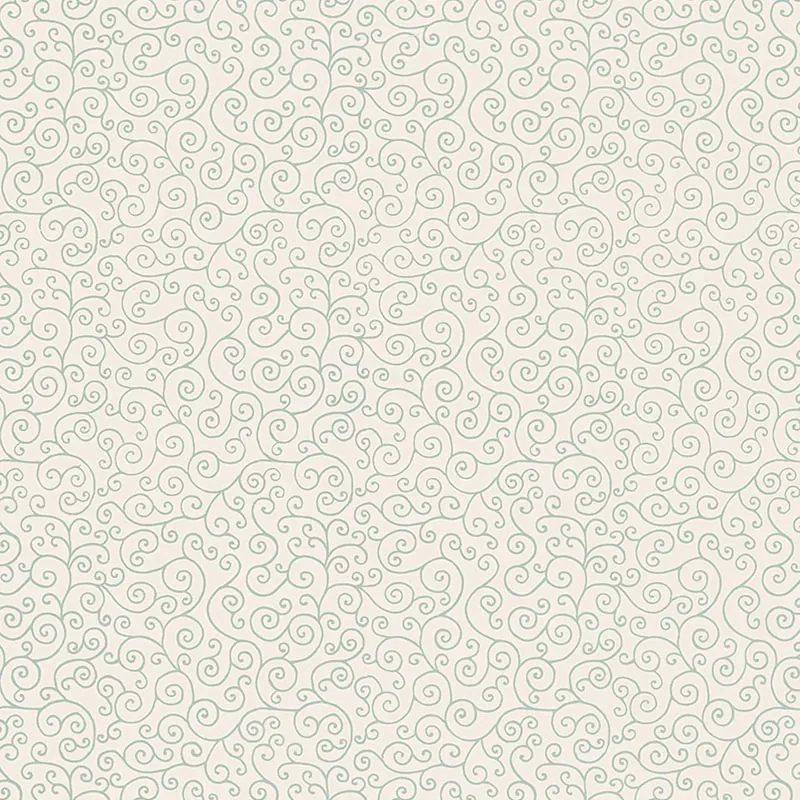 SANGAR SCROLL WATER BLUE Schumacher Wallpaper wallpaper - SKU 5005222