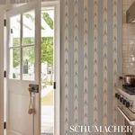 SANTA BARBARA IKAT CHINA BLUE Schumacher Wallpaper wallpaper - SKU 5009223