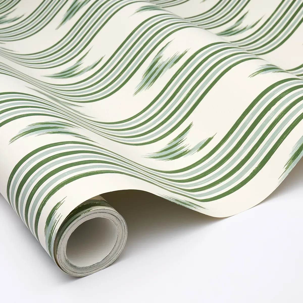 SANTA BARBARA IKAT - LEAF GREEN Schumacher Wallpaper | Wallp SANTA BARBARA IKAT LEAF GREEN Schumacher Wallpaper wallpaper - SKU 5009224