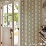 SANTA BARBARA IKAT - LEAF GREEN Schumacher Wallpaper | Wallp SANTA BARBARA IKAT LEAF GREEN Schumacher Wallpaper wallpaper - SKU 5009224