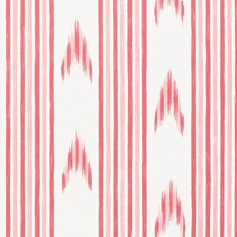 SANTA BARBARA IKAT PINK Schumacher Wallpaper wallpaper - SKU 5009221
