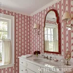 SANTA BARBARA IKAT - PINK Schumacher Wallpaper | Wallpaper T SANTA BARBARA IKAT PINK Schumacher Wallpaper wallpaper - SKU 5009221
