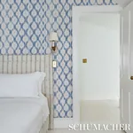 SANTA MONICA - INDIGO Schumacher Wallpaper | Wallpaper Twins SANTA MONICA INDIGO Schumacher Wallpaper wallpaper - SKU 5014370