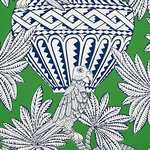 SANTAREM - GREEN Schumacher Wallpaper | Wallpaper Twins SANTAREM GREEN Schumacher Wallpaper wallpaper - SKU 5012821