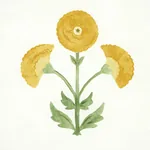 SARANDA FLOWER - MARIGOLD Schumacher Wallpaper | Wallpaper T SARANDA FLOWER MARIGOLD Schumacher Wallpaper wallpaper - SKU 5012411
