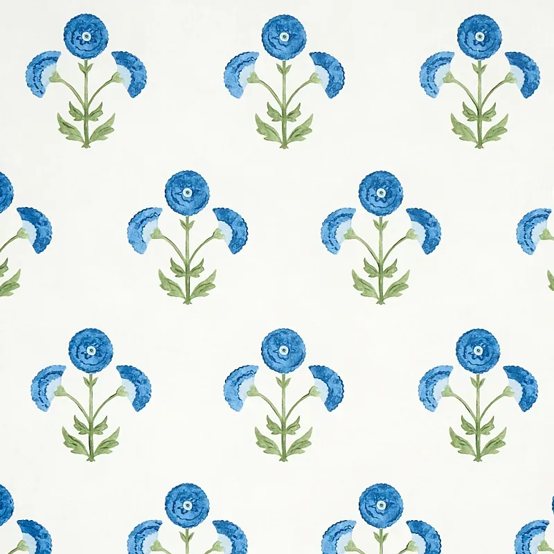 SARANDA FLOWER ROYAL Schumacher Wallpaper wallpaper - SKU 5012412