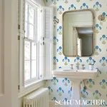 SARANDA FLOWER - ROYAL Schumacher Wallpaper | Wallpaper Twin SARANDA FLOWER ROYAL Schumacher Wallpaper wallpaper - SKU 5012412