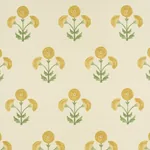 SARANDA FLOWER SISAL - MARIGOLD Schumacher Wallpaper | Wallp SARANDA FLOWER SISAL MARIGOLD Schumacher Wallpaper wallpaper - SKU 5016670
