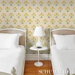 SARANDA FLOWER SISAL - MARIGOLD Schumacher Wallpaper | Wallp SARANDA FLOWER SISAL MARIGOLD Schumacher Wallpaper wallpaper - SKU 5016670
