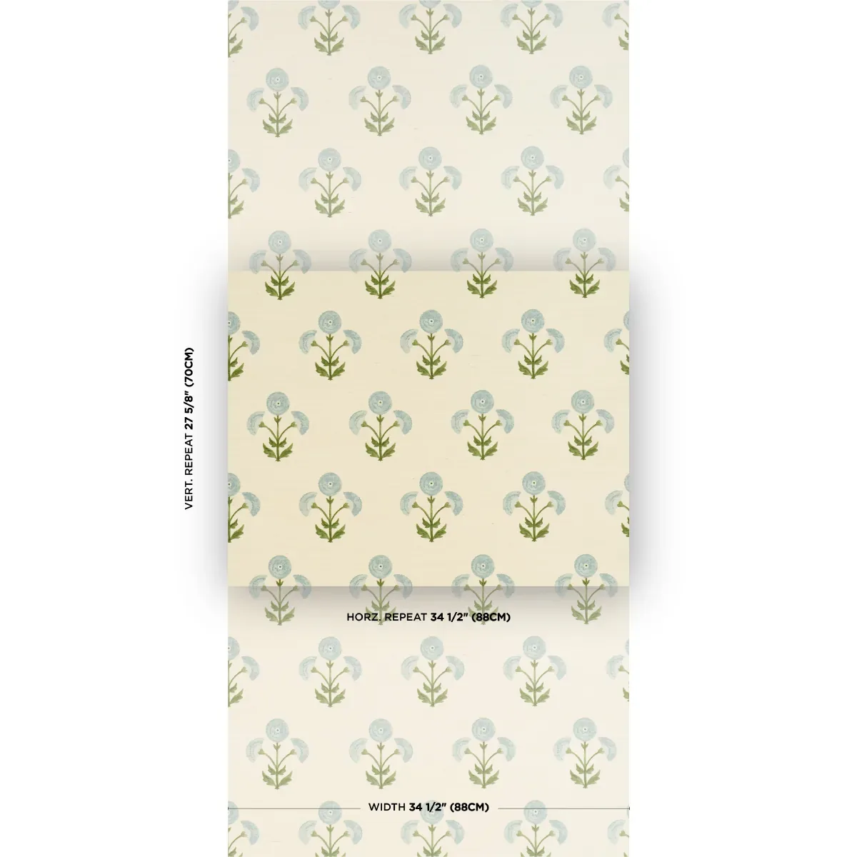 SARANDA FLOWER SISAL SKY Schumacher Wallpaper wallpaper - SKU 5016671
