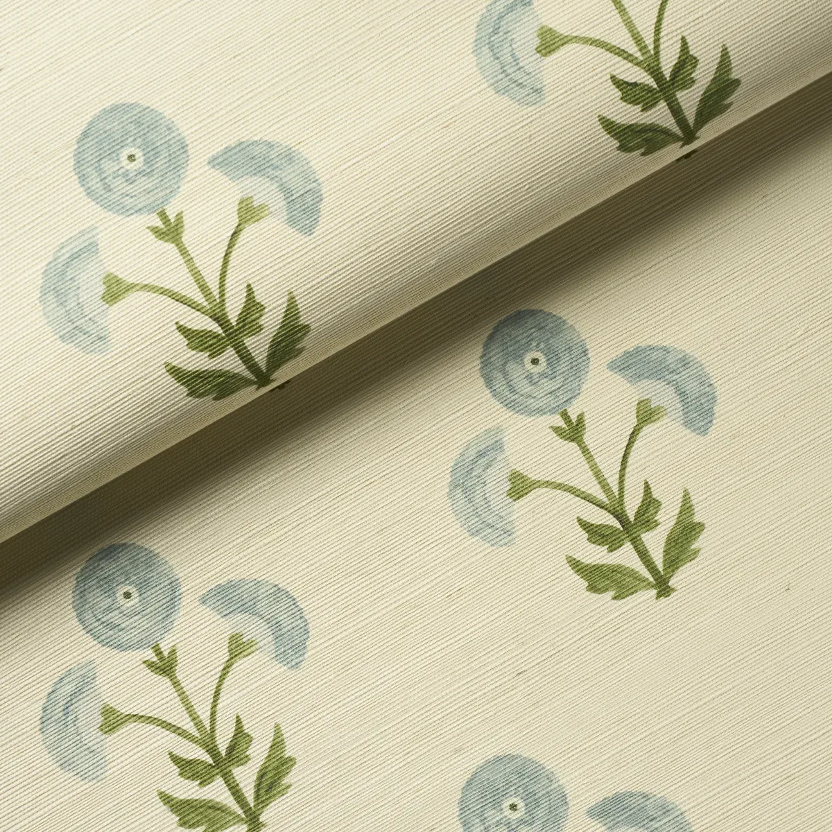 SARANDA FLOWER SISAL SKY Schumacher Wallpaper wallpaper - SKU 5016671
