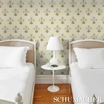 SARANDA FLOWER SISAL SKY Schumacher Wallpaper wallpaper - SKU 5016671
