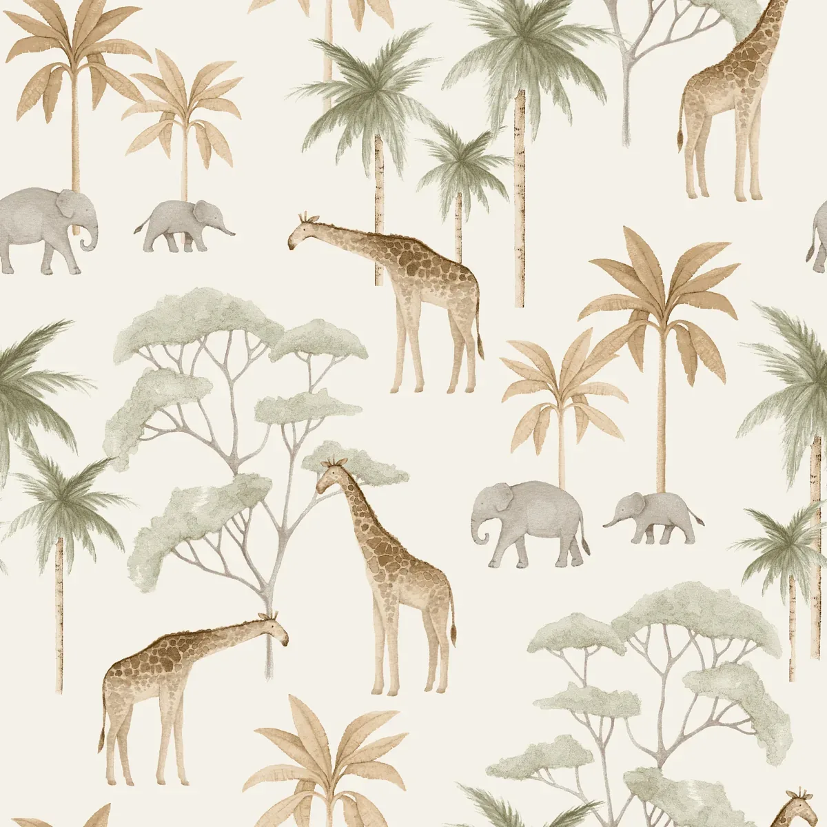 SAVANNAH SOFT NEUTRAL Schumacher Wallpaper wallpaper - SKU 6939