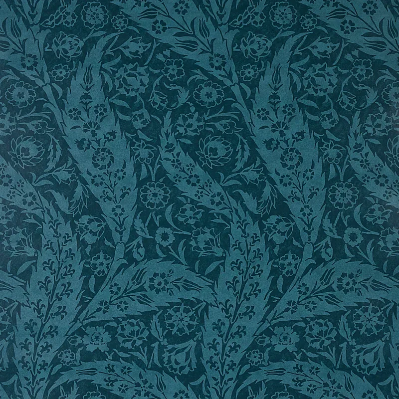 SAZ PAISLEY PEACOCK Schumacher Wallpaper wallpaper - SKU 5012903