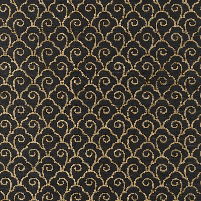 5008301 | SCALLOP FILIGREE SISAL – GOLD ON JET