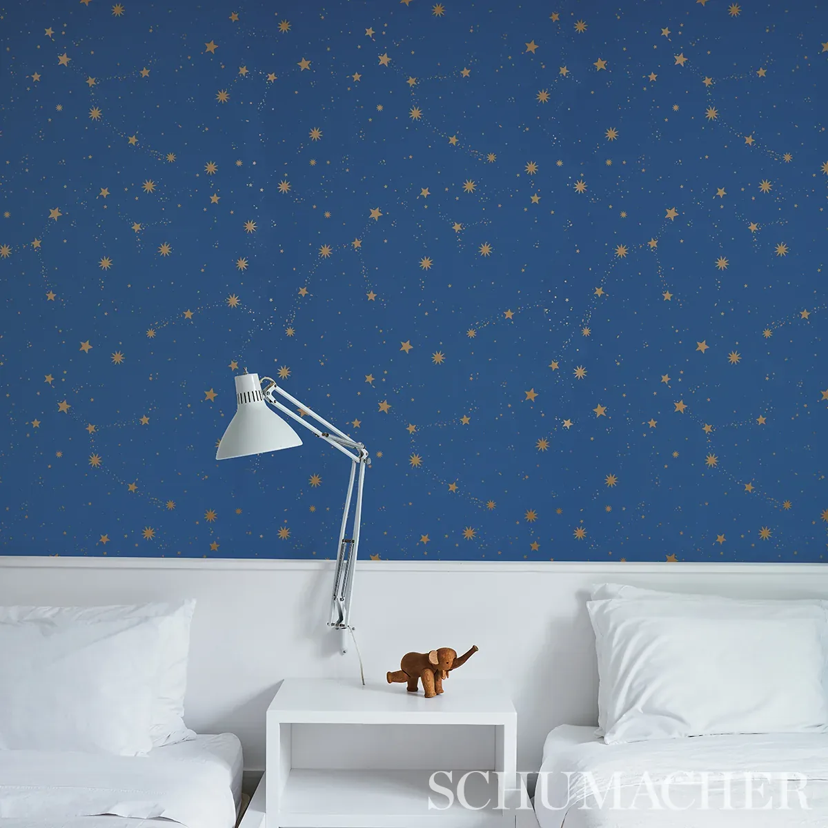 SCATTERED STARS - NIGHT Schumacher Wallpaper | Wallpaper Twi SCATTERED STARS NIGHT Schumacher Wallpaper wallpaper - SKU 5014141