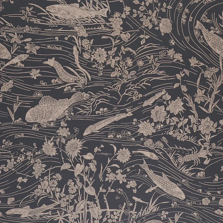 Schumacher SEA GARDEN wallpaper