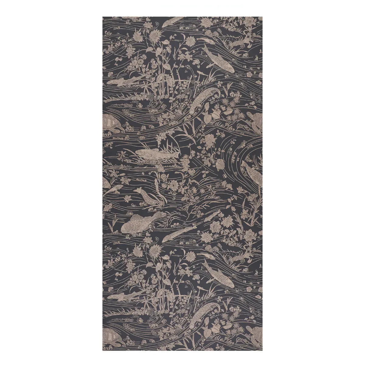 SEA GARDEN CHARCOAL Schumacher Wallpaper wallpaper - SKU 5013281