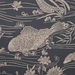 SEA GARDEN CHARCOAL Schumacher Wallpaper wallpaper - SKU 5013281
