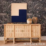 SEA GARDEN CHARCOAL Schumacher Wallpaper wallpaper - SKU 5013281