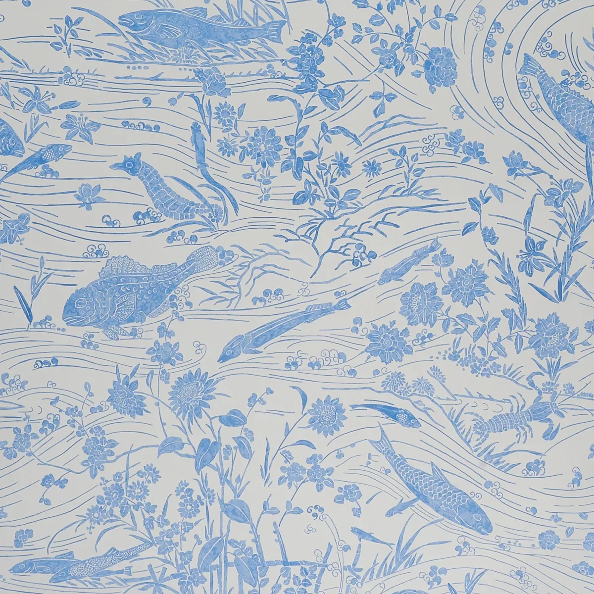 SEA GARDEN PORCELAIN Schumacher Wallpaper wallpaper - SKU 5013280