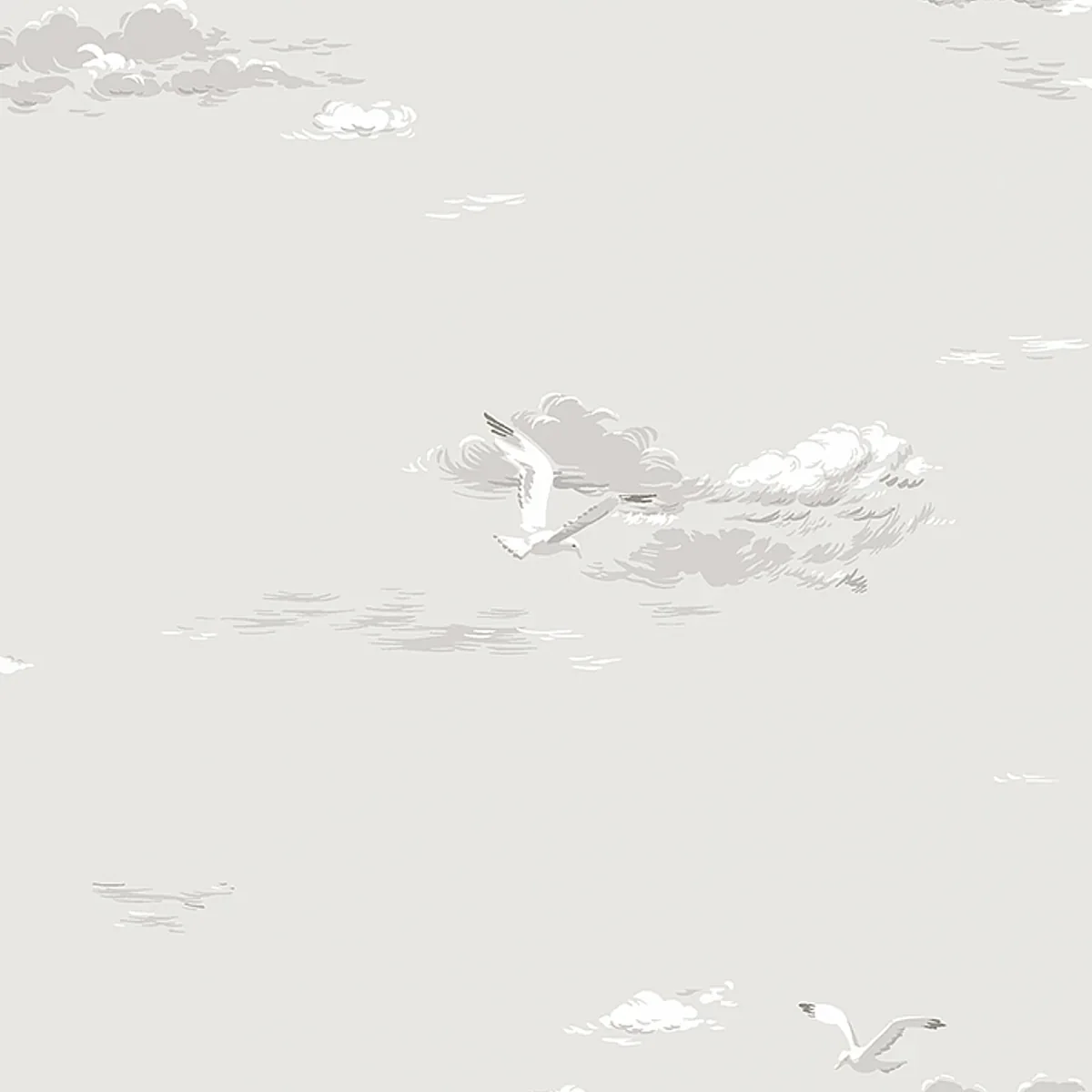 SEAGULLS GREY Schumacher Wallpaper wallpaper - SKU 8857