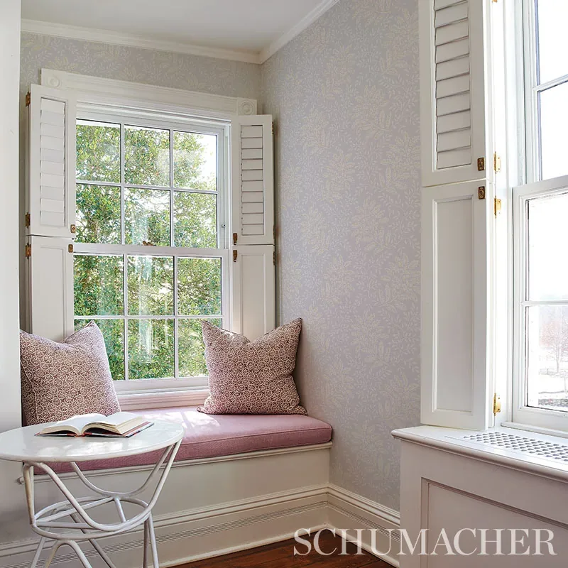 SECRET GARDEN GREY Schumacher Wallpaper wallpaper - SKU 5013172