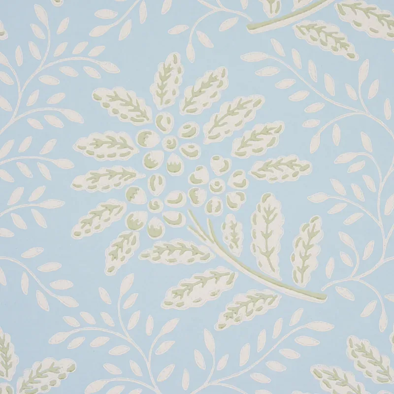 SECRET GARDEN LIGHT BLUE Schumacher Wallpaper wallpaper - SKU 5013171