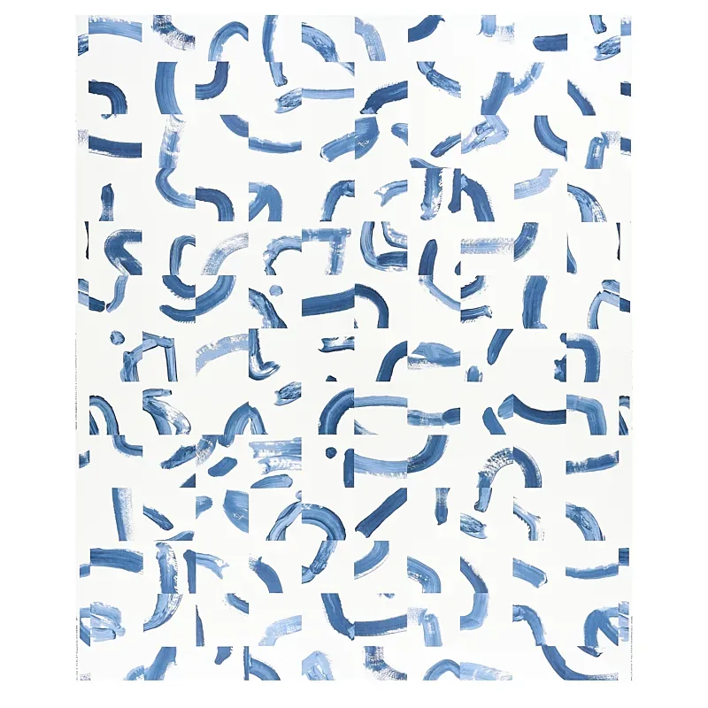 SEPIESSA PANEL SET BLUE Schumacher Wallpaper wallpaper - SKU 5009494