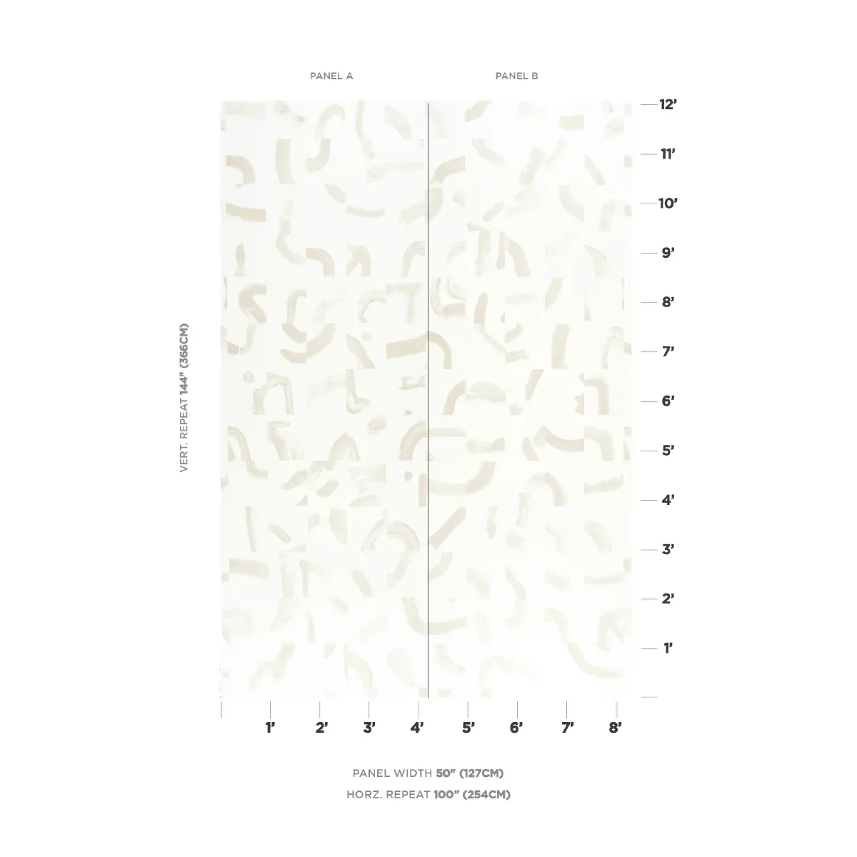 SEPIESSA PANEL SET NEUTRAL Schumacher Wallpaper wallpaper - SKU 5009492