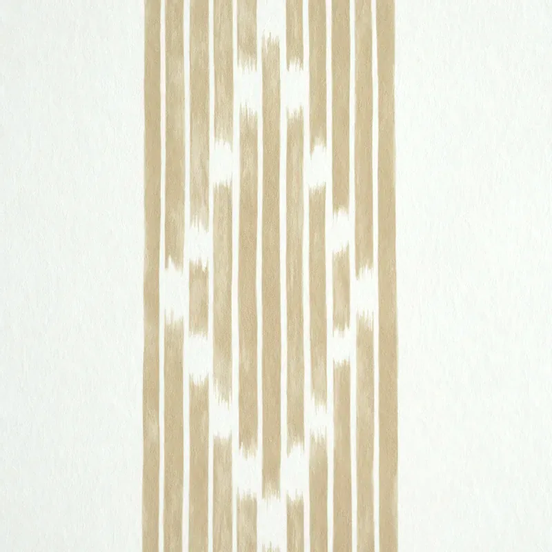 SEQUOIA STRIPE - CAMEL Schumacher Wallpaper | Wallpaper Twin SEQUOIA STRIPE CAMEL Schumacher Wallpaper wallpaper - SKU 5011531