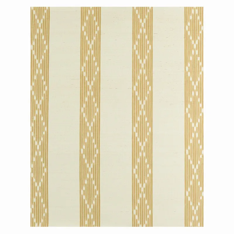 SEQUOIA STRIPE SISAL OCHRE Schumacher Wallpaper wallpaper - SKU 5011811