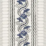 SERENA STRIPE BLUE Schumacher Wallpaper wallpaper - SKU 5015930