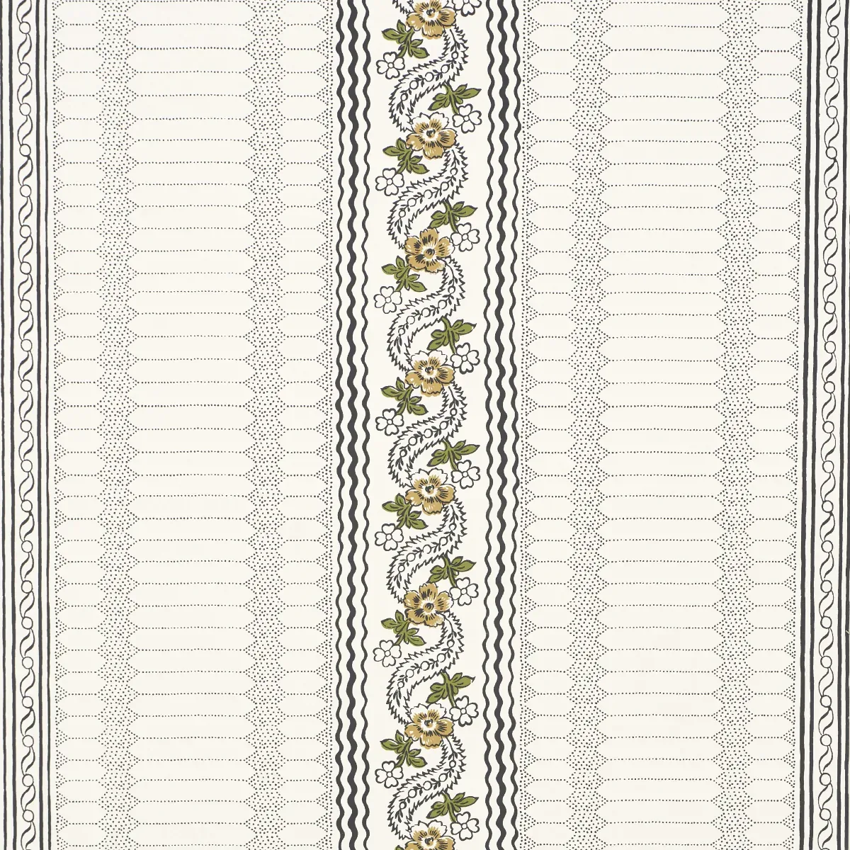 SERENA STRIPE OCHRE Schumacher Wallpaper wallpaper - SKU 5015931