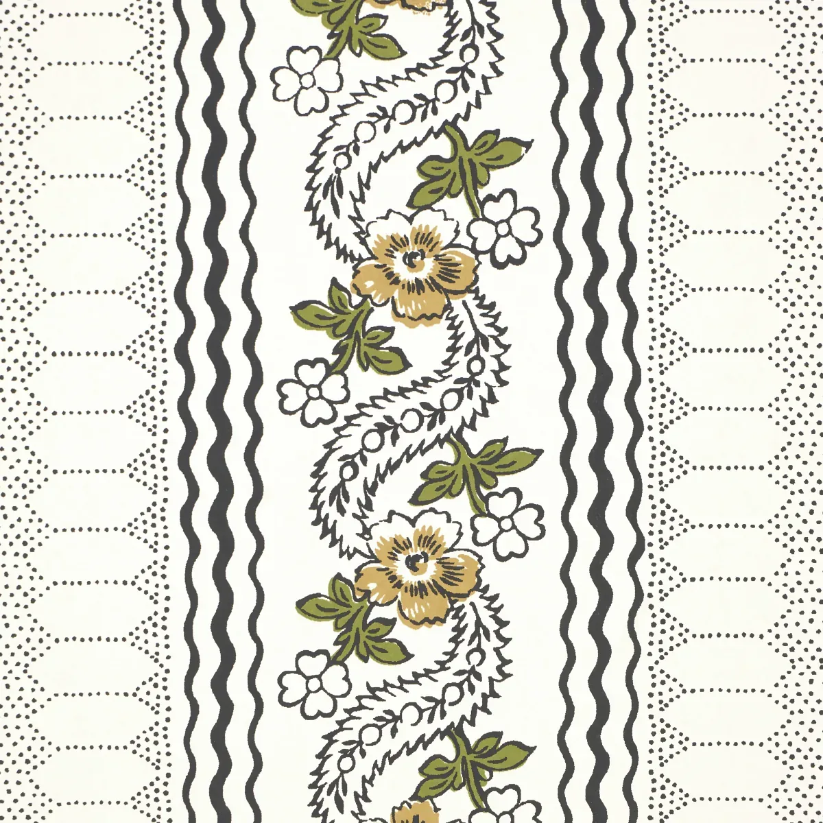 SERENA STRIPE OCHRE Schumacher Wallpaper wallpaper - SKU 5015931