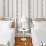 SERENA STRIPE OCHRE Schumacher Wallpaper wallpaper - SKU 5015931