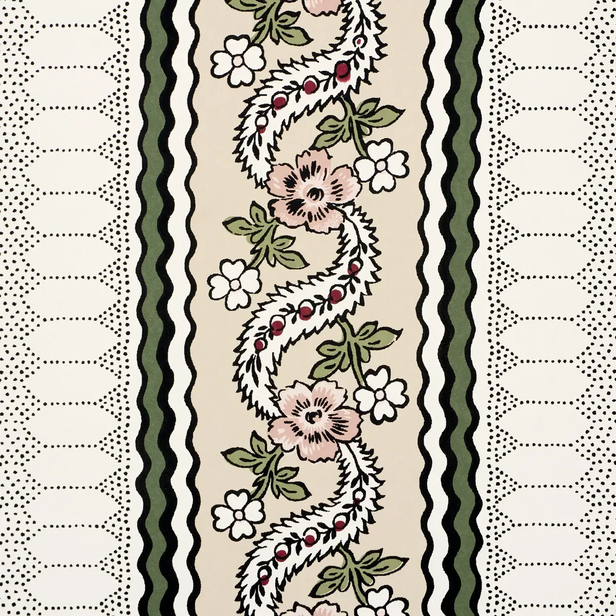 SERENA STRIPE ROSE Schumacher Wallpaper wallpaper - SKU 5015932