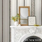 SERENA STRIPE ROSE Schumacher Wallpaper wallpaper - SKU 5015932