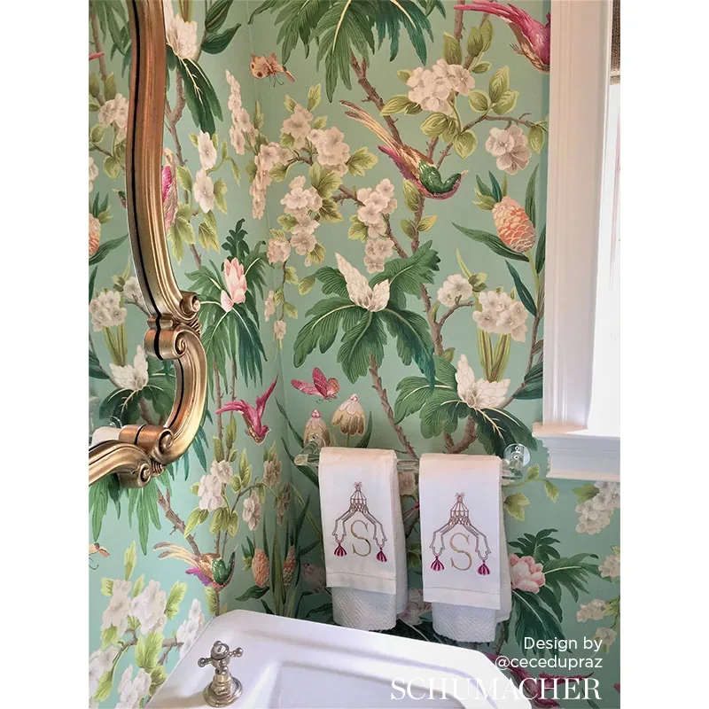 SEYCHELLES - IVORY Schumacher Wallpaper | Wallpaper Twins SEYCHELLES IVORY Schumacher Wallpaper wallpaper - SKU 5006970