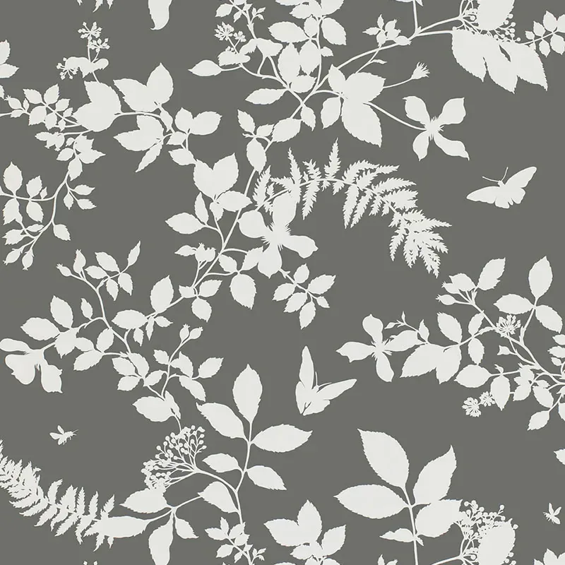 SHADOW VINE CHARCOAL Schumacher Wallpaper wallpaper - SKU 5005103