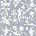 SHANTUNG SILHOUETTE PRINT - WISTERIA Schumacher Wallpaper | SHANTUNG SILHOUETTE PRINT WISTERIA Schumacher Wallpaper wallpaper - SKU 5005152