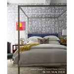 SHANTUNG SILHOUETTE PRINT - WISTERIA Schumacher Wallpaper | SHANTUNG SILHOUETTE PRINT WISTERIA Schumacher Wallpaper wallpaper - SKU 5005152