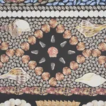 SHELL GROTTO PANEL A ONYX MULTI Schumacher Wallpaper wallpaper - SKU 5015160