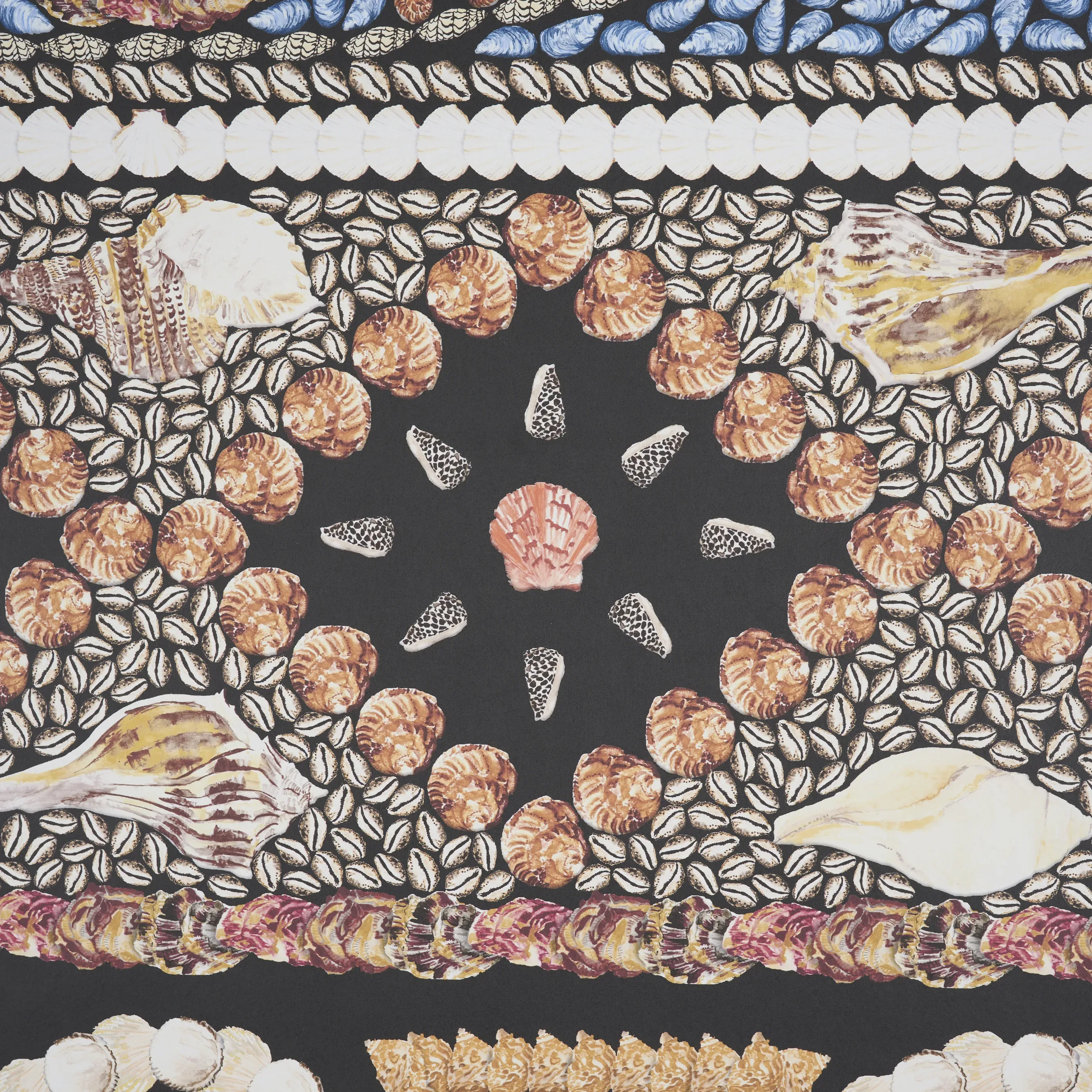 SHELL GROTTO PANEL A ONYX MULTI Schumacher Wallpaper wallpaper - SKU 5015160