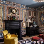 SHELL GROTTO PANEL A ONYX MULTI Schumacher Wallpaper wallpaper - SKU 5015160