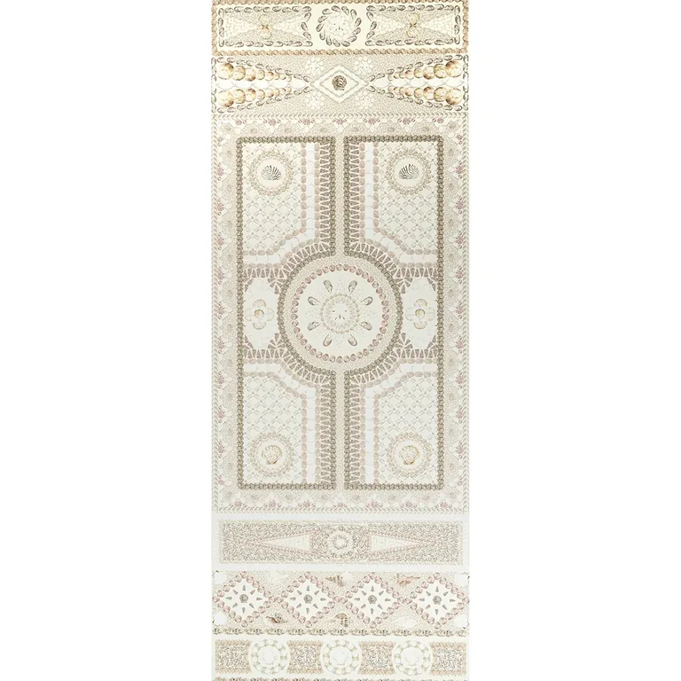 Schumacher SHELL GROTTO PANEL A wallpaper, color SAND, SKU 5015161