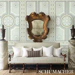 SHELL GROTTO PANEL A SEAFOAM Schumacher Wallpaper wallpaper - SKU 5015164
